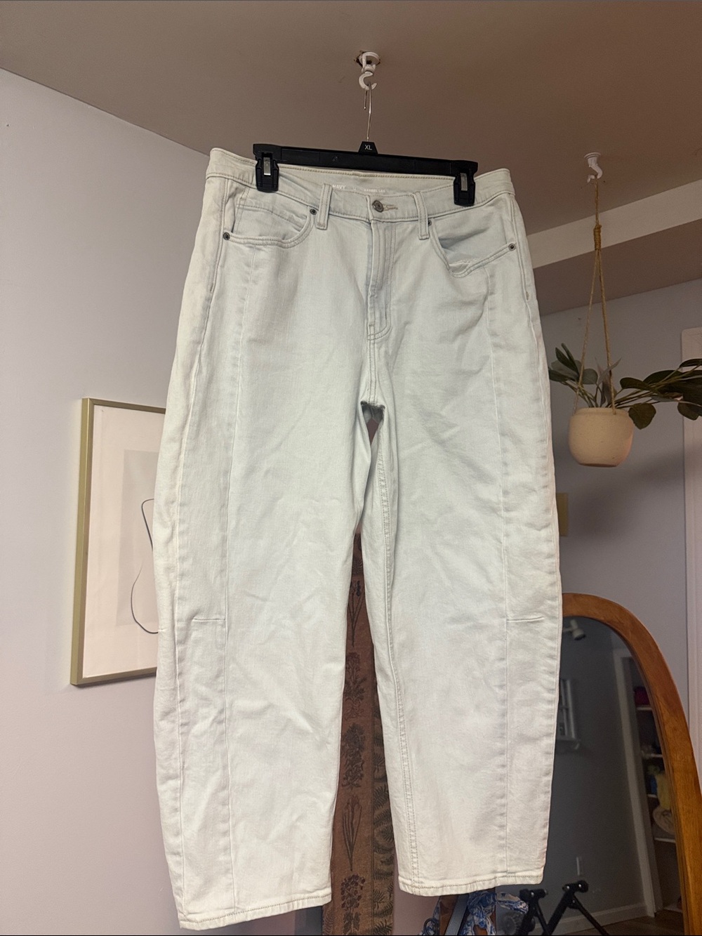 Light Wash barrel Jean